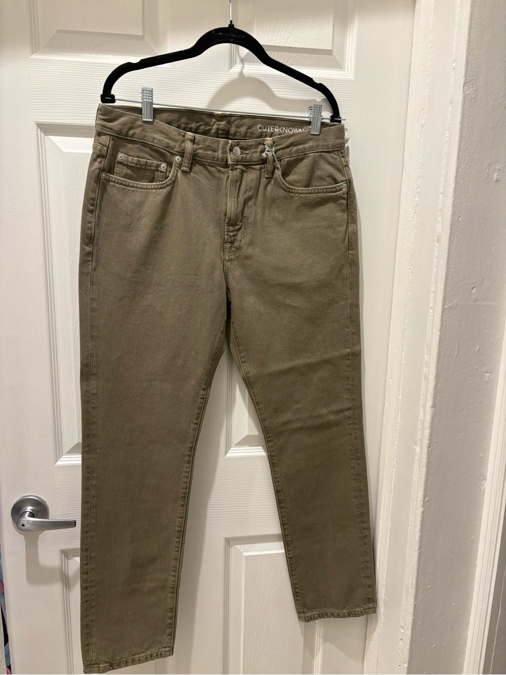 NWT Outerknown S.E.A. Jeans Drifter Tapered Fit Scout Olive Men’s 32x30 Premium - Picture 4 of 10